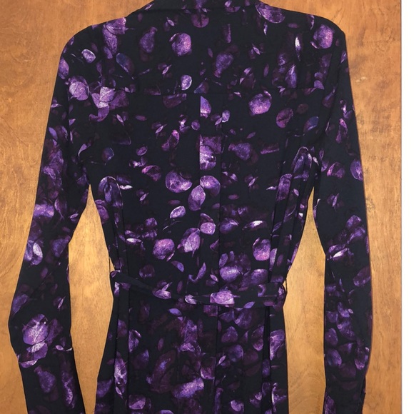 🌸Prologue floral long sleeve collared shirt dress - Picture 4 of 4